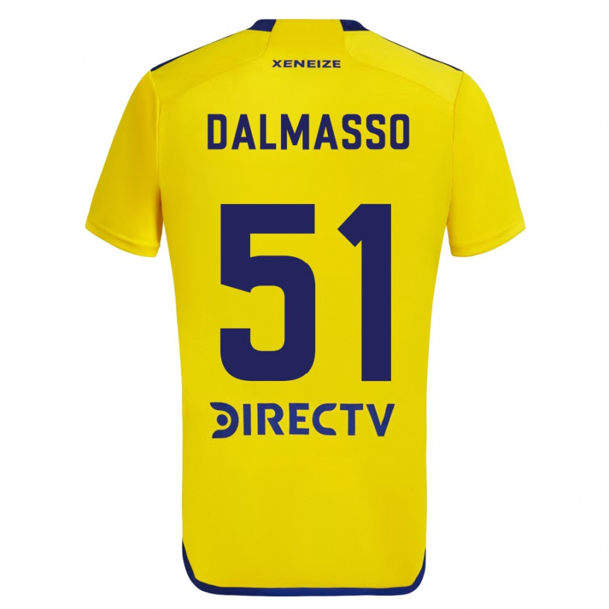 Niño Fútbol Camiseta Santiago Dalmasso #51 Amarillo Azul 2ª Equipación 2024/25 México