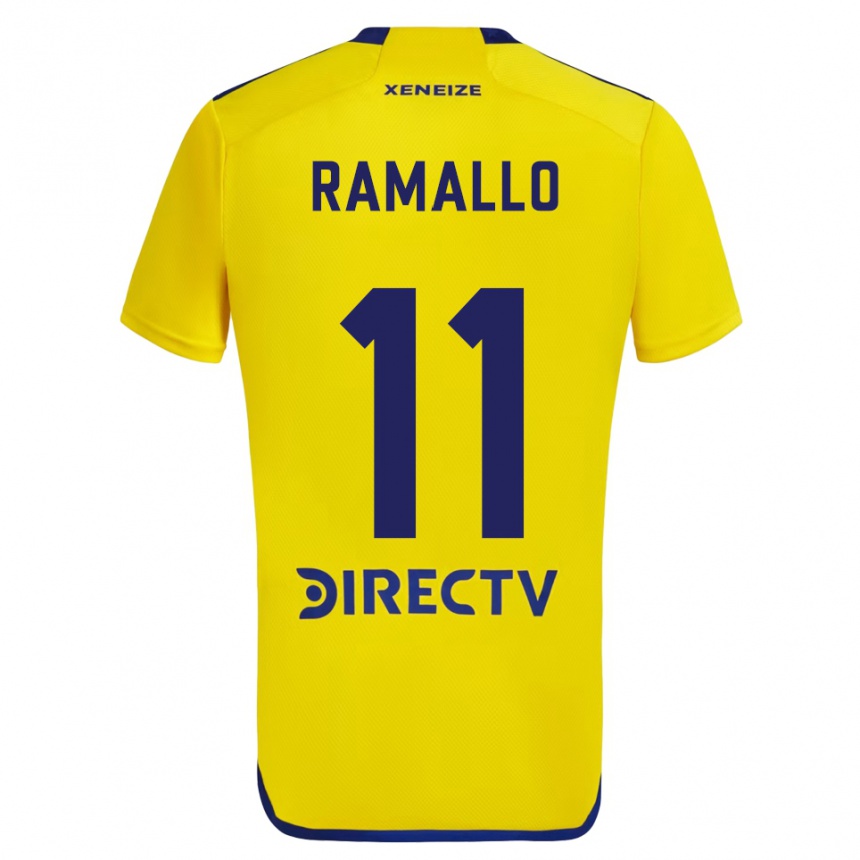 Niño Fútbol Camiseta Yael Ramallo #11 Amarillo Azul 2ª Equipación 2024/25 México