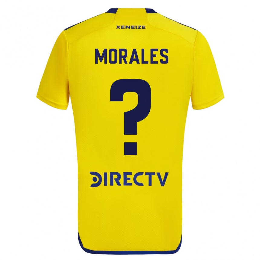 Niño Fútbol Camiseta Gonzalo Morales #0 Amarillo Azul 2ª Equipación 2024/25 México