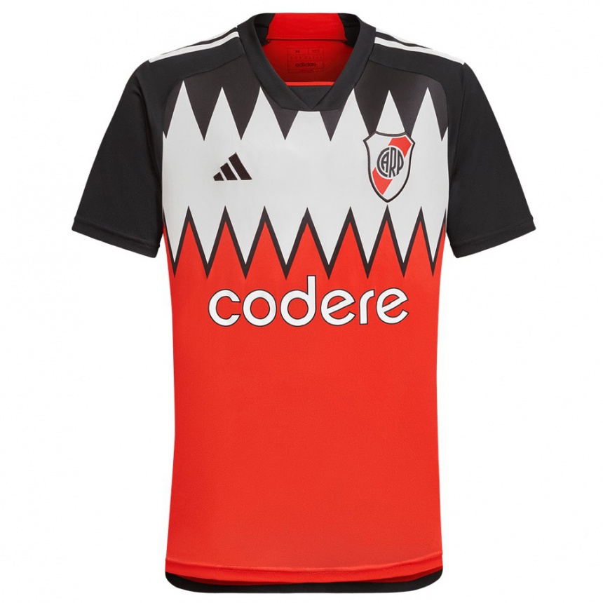 Niño Fútbol Camiseta Tobías Bacar #0 Rojo Negro Blanco 2ª Equipación 2024/25 México