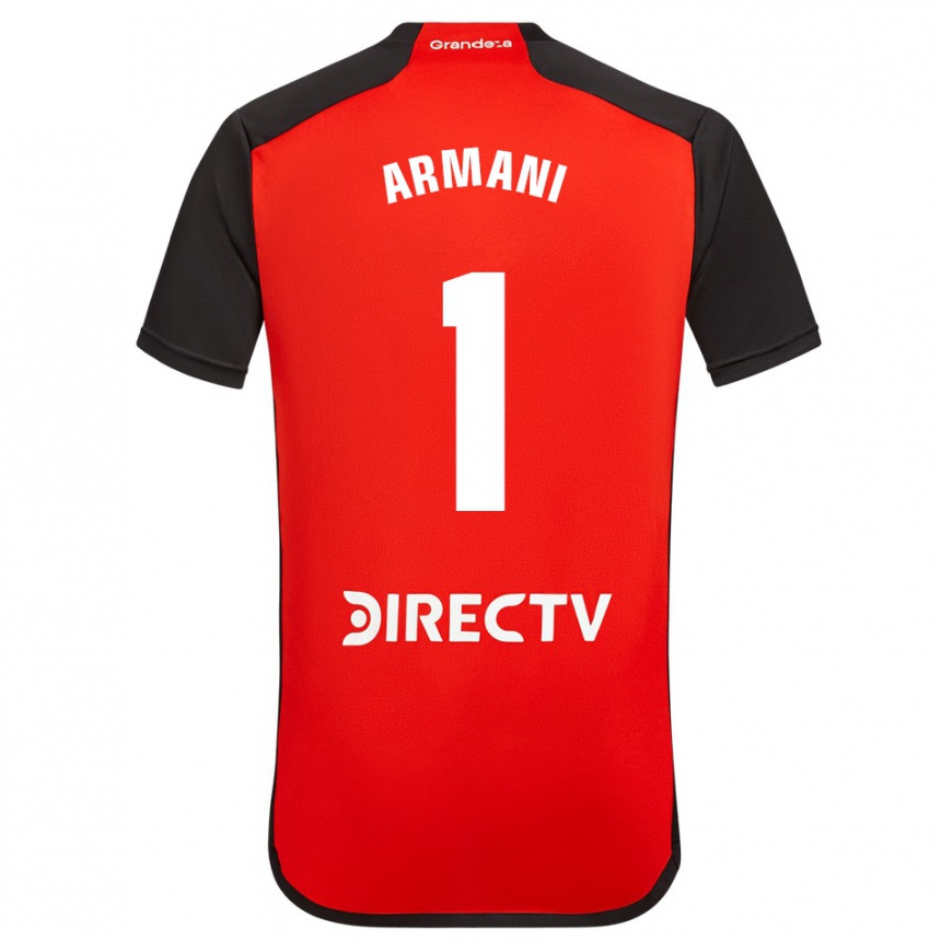 Niño Fútbol Camiseta Franco Armani #1 Rojo Negro Blanco 2ª Equipación 2024/25 México