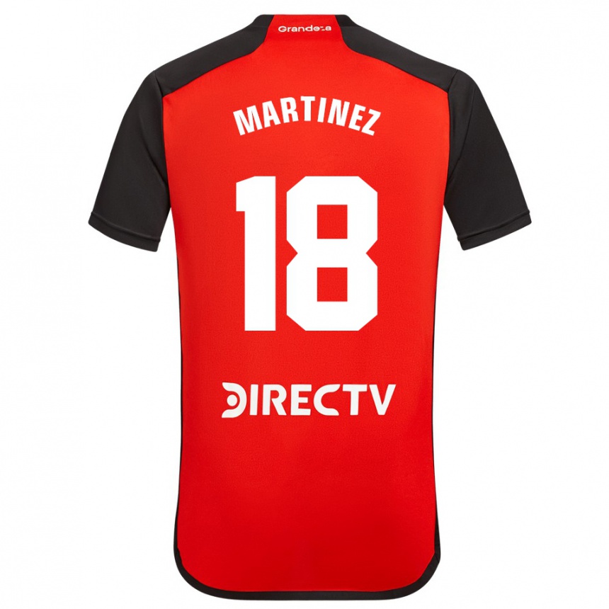 Niño Fútbol Camiseta Pity Martínez #18 Rojo Negro Blanco 2ª Equipación 2024/25 México