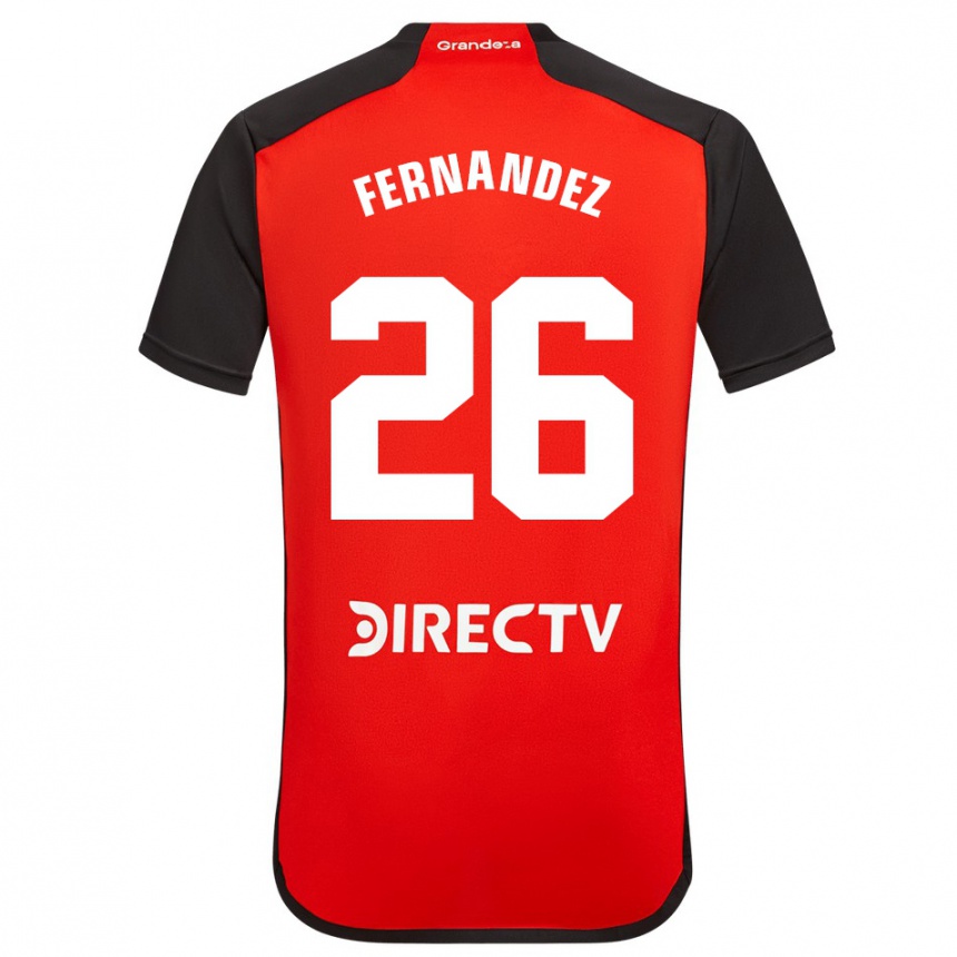 Niño Fútbol Camiseta Nacho Fernández #26 Rojo Negro Blanco 2ª Equipación 2024/25 México