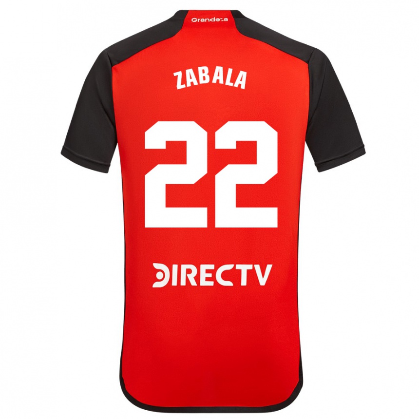 Niño Fútbol Camiseta Daniel Zabala #22 Rojo Negro Blanco 2ª Equipación 2024/25 México