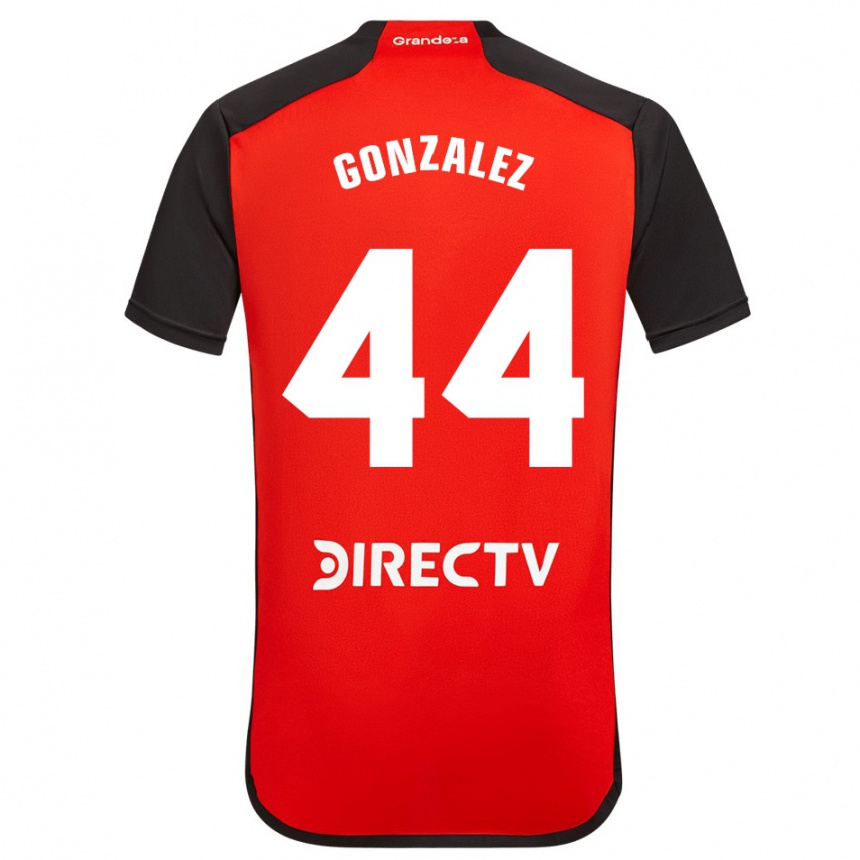 Niño Fútbol Camiseta Alexis González #44 Rojo Negro Blanco 2ª Equipación 2024/25 México