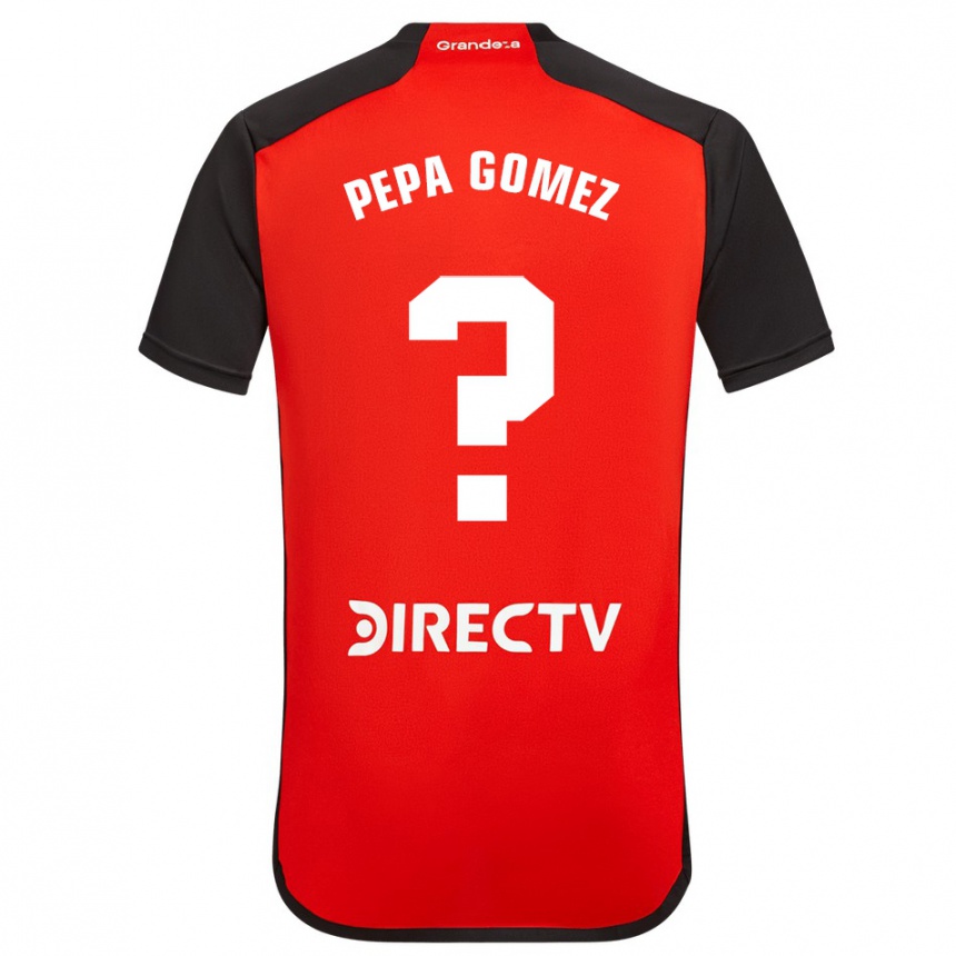 Niño Fútbol Camiseta Romina Celeste Gómez #0 Rojo Negro Blanco 2ª Equipación 2024/25 México