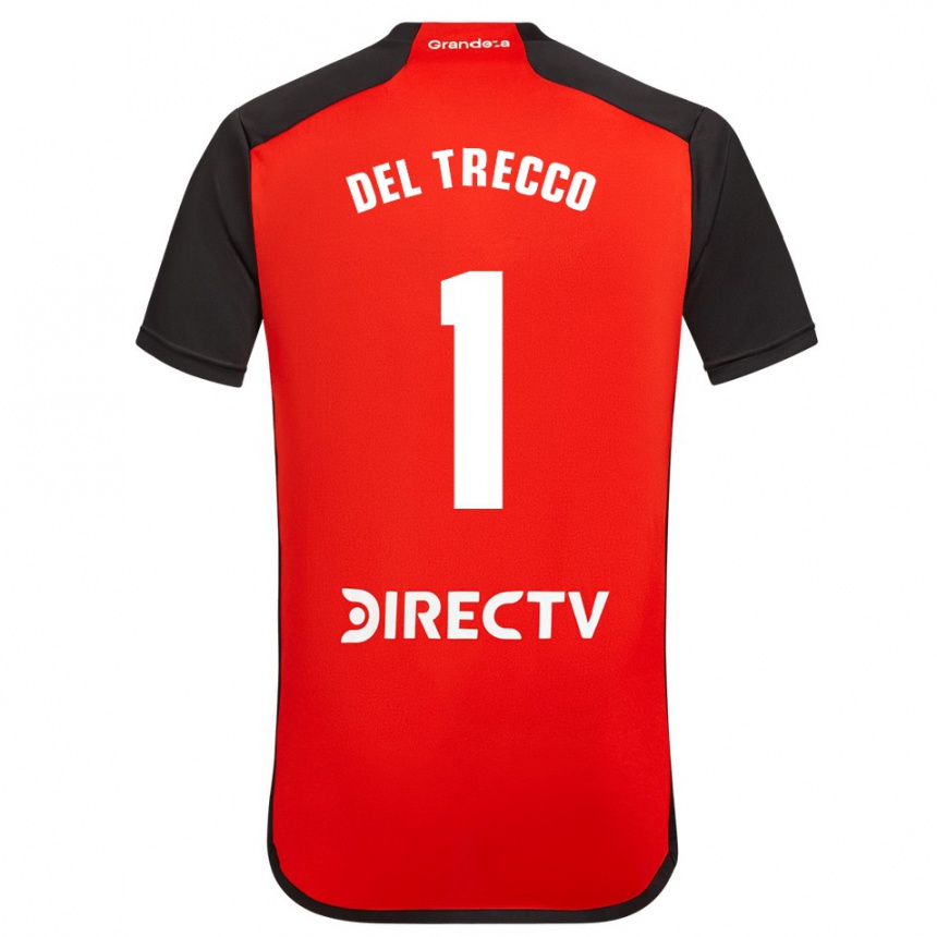 Niño Fútbol Camiseta Martina Del Trecco #1 Rojo Negro Blanco 2ª Equipación 2024/25 México