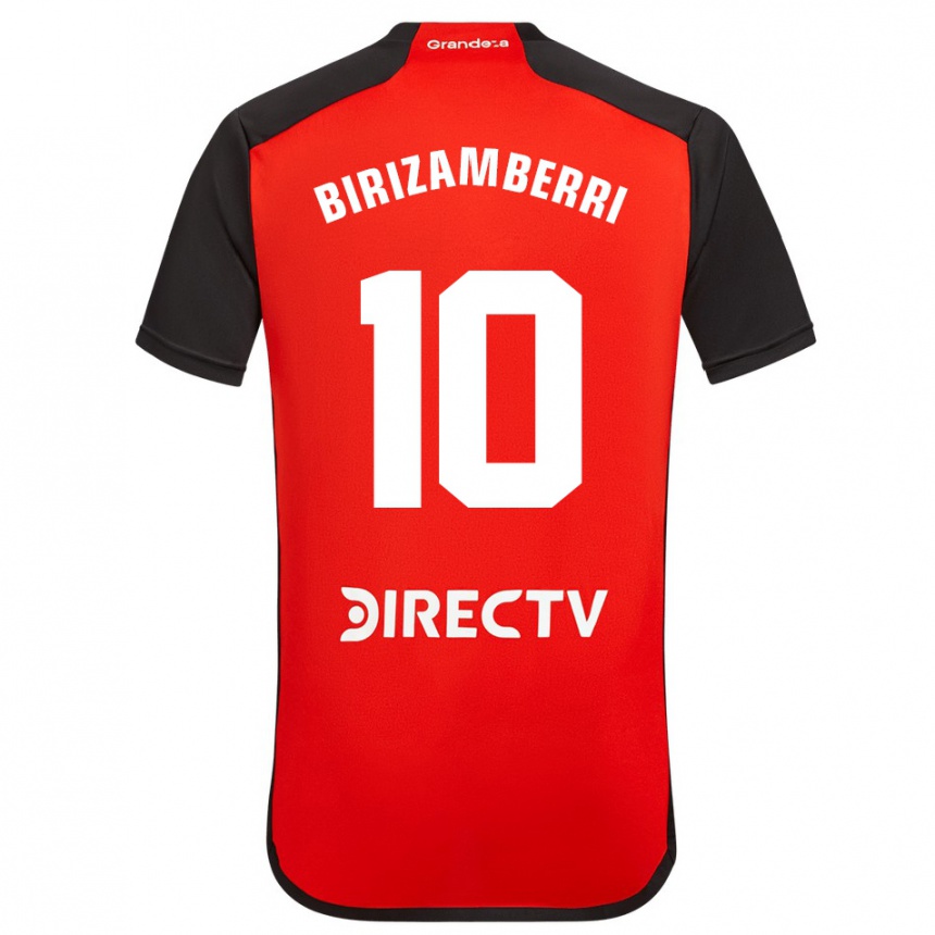 Niño Fútbol Camiseta María Carolina Birizamberri Rivero #10 Rojo Negro Blanco 2ª Equipación 2024/25 México