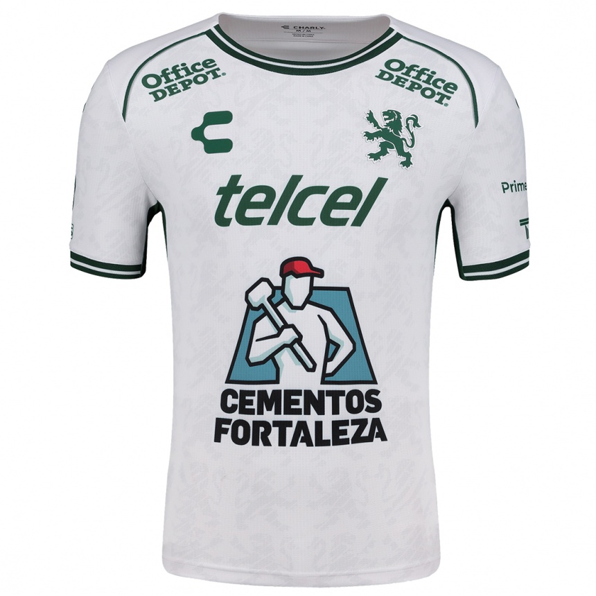 Niño Fútbol Camiseta Nicolás López #0 Blanco Verde 2ª Equipación 2024/25 México