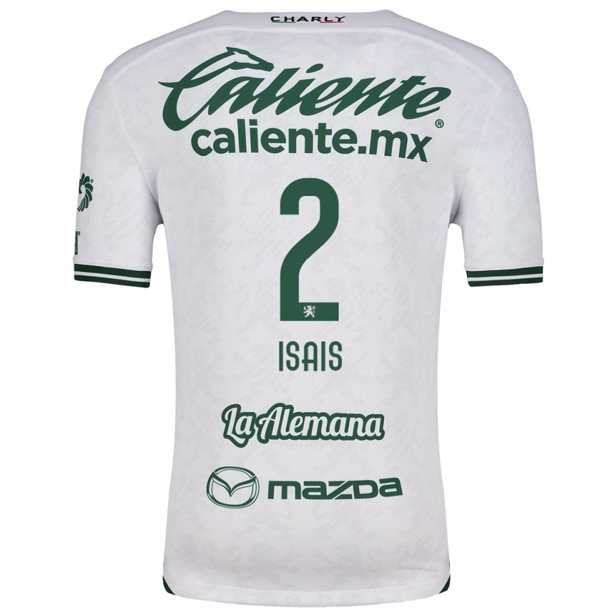 Niño Fútbol Camiseta Mauricio Isaís #2 Blanco Verde 2ª Equipación 2024/25 México