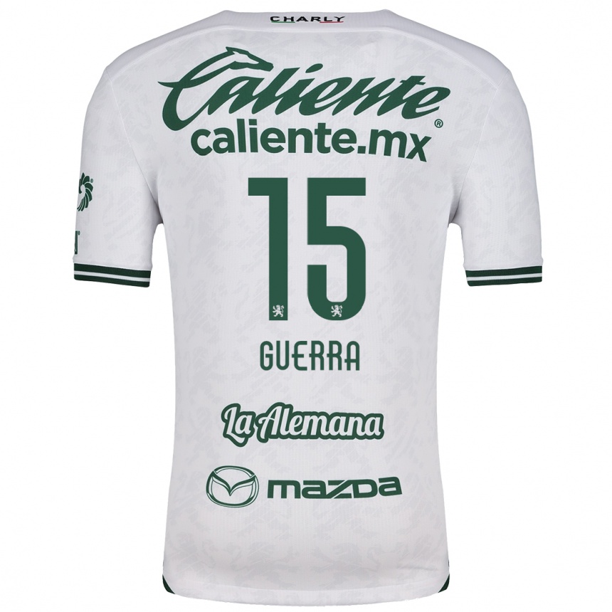 Niño Fútbol Camiseta Edgar Guerra #15 Blanco Verde 2ª Equipación 2024/25 México