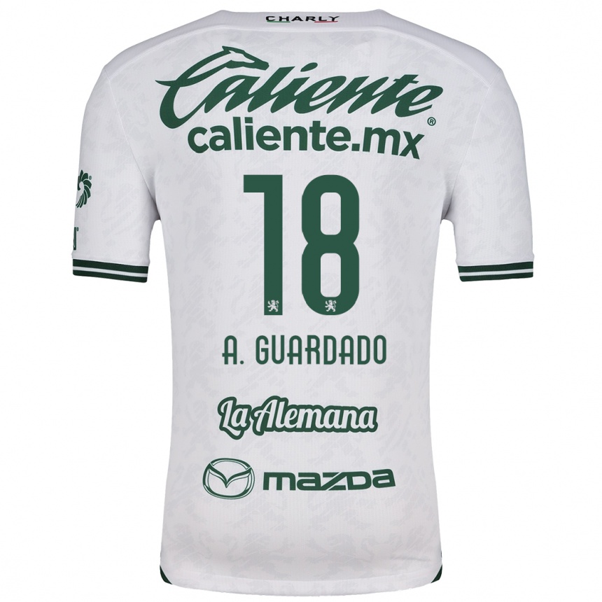 Niño Fútbol Camiseta Andrés Guardado #18 Blanco Verde 2ª Equipación 2024/25 México