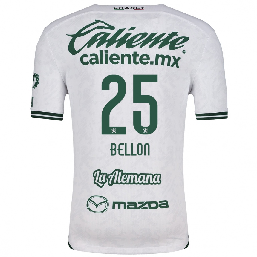 Niño Fútbol Camiseta Paul Bellón #25 Blanco Verde 2ª Equipación 2024/25 México