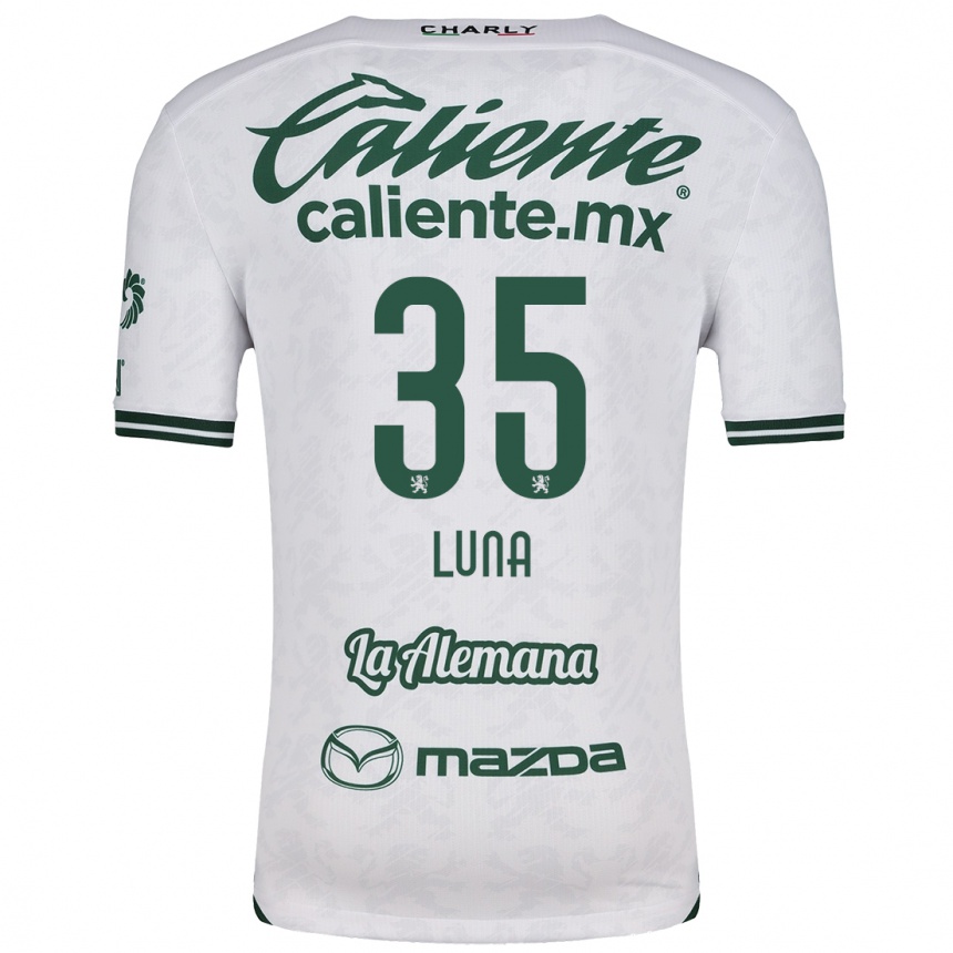 Niño Fútbol Camiseta Diego Luna #35 Blanco Verde 2ª Equipación 2024/25 México