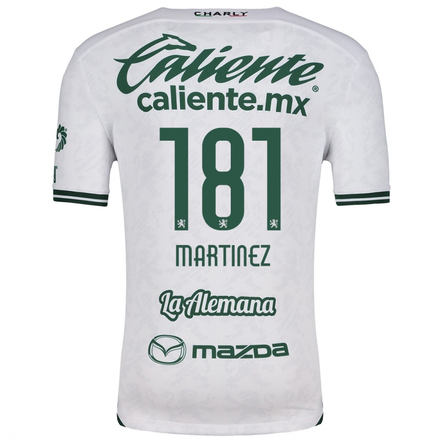 Niño Fútbol Camiseta Irving Martínez #181 Blanco Verde 2ª Equipación 2024/25 México