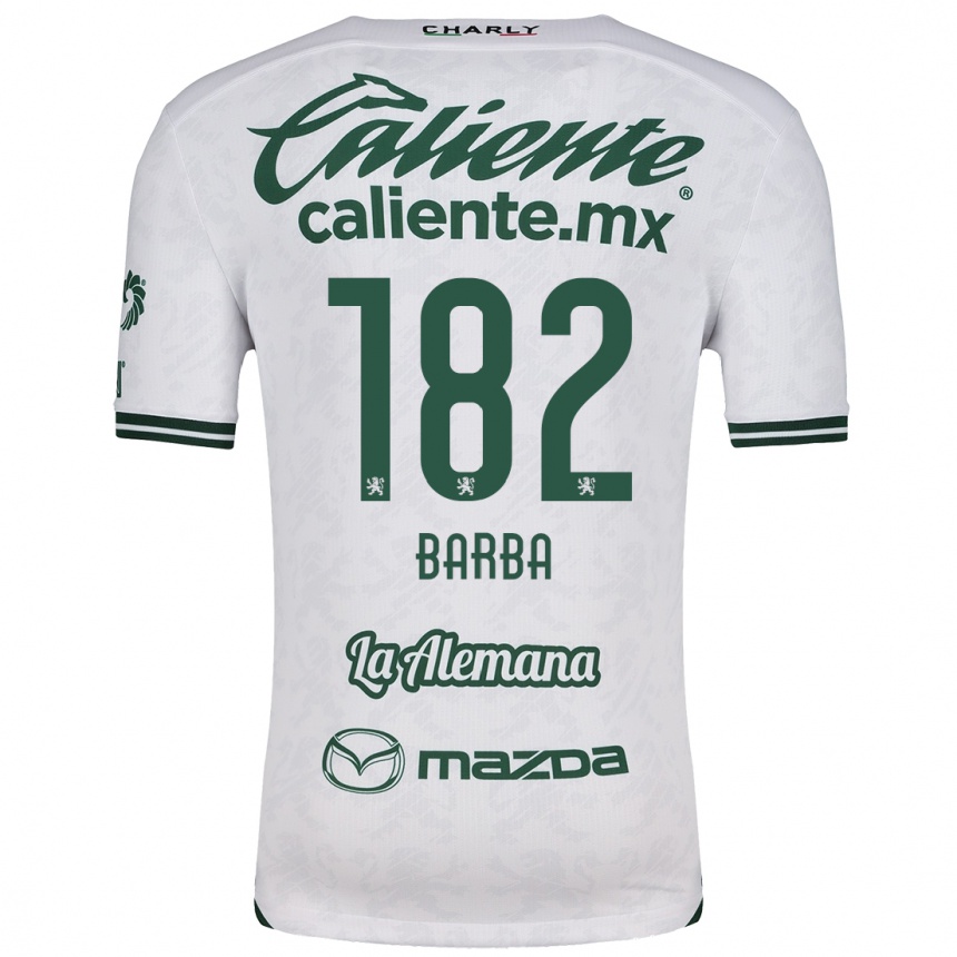 Niño Fútbol Camiseta Austin Barba #182 Blanco Verde 2ª Equipación 2024/25 México