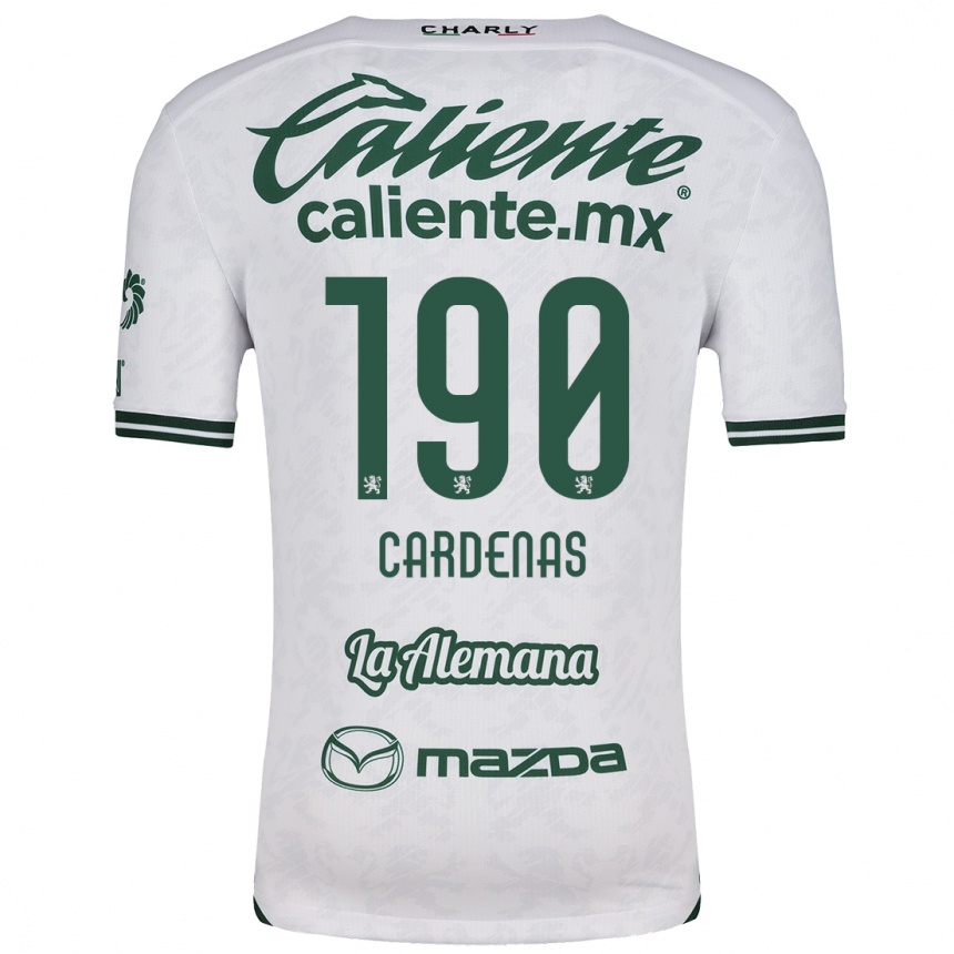 Niño Fútbol Camiseta Emilio Cárdenas #190 Blanco Verde 2ª Equipación 2024/25 México