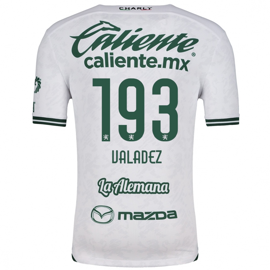 Niño Fútbol Camiseta Luis Valadez #193 Blanco Verde 2ª Equipación 2024/25 México