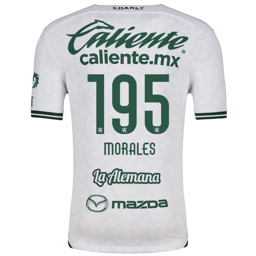 Niño Fútbol Camiseta Daniel Morales #195 Blanco Verde 2ª Equipación 2024/25 México