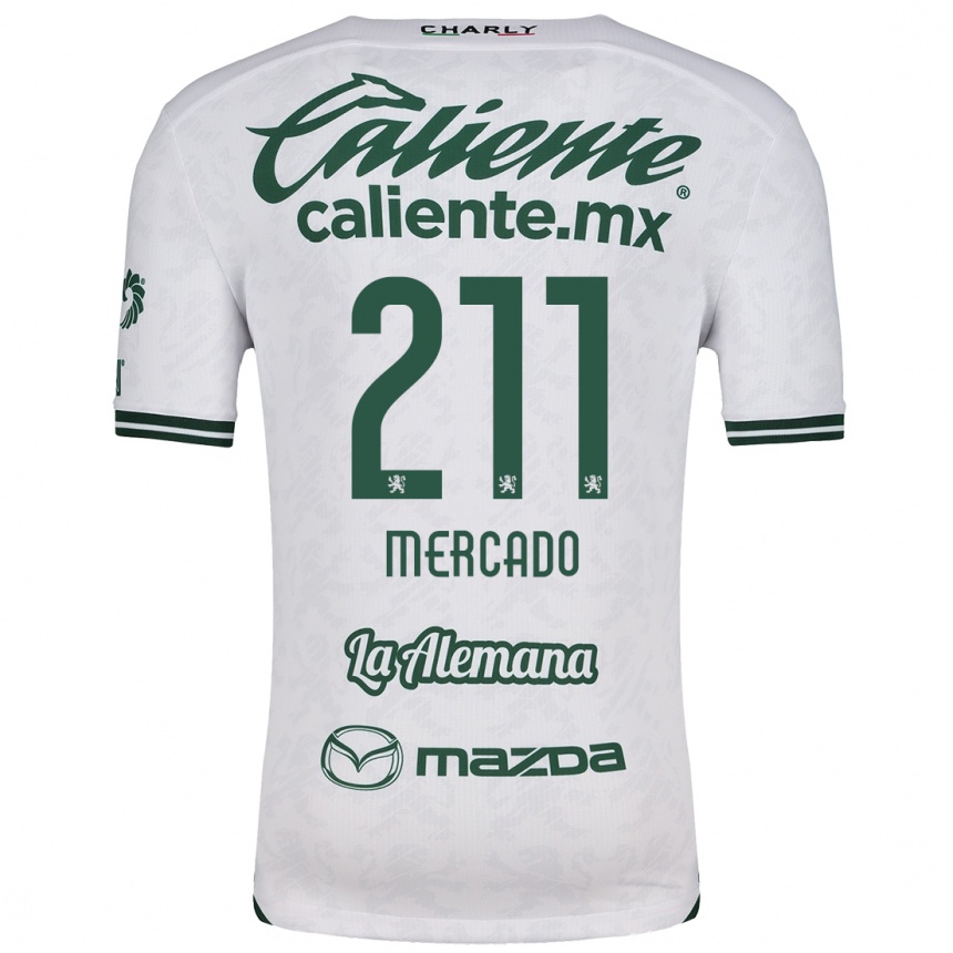 Niño Fútbol Camiseta Diego Mercado #211 Blanco Verde 2ª Equipación 2024/25 México