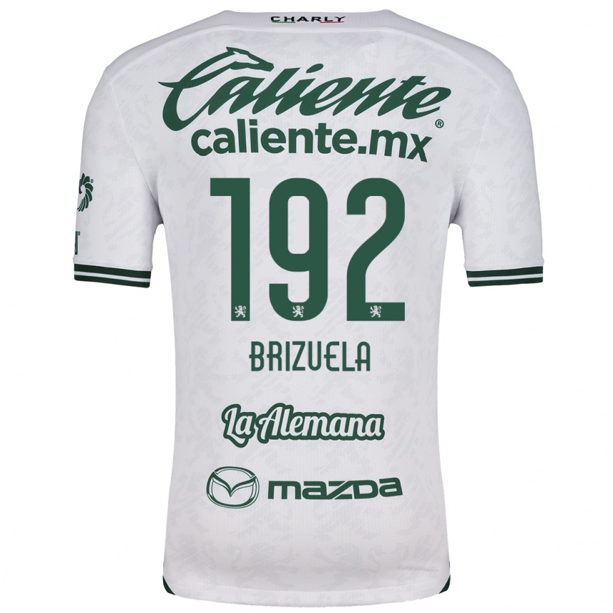 Niño Fútbol Camiseta Juan Brizuela #192 Blanco Verde 2ª Equipación 2024/25 México