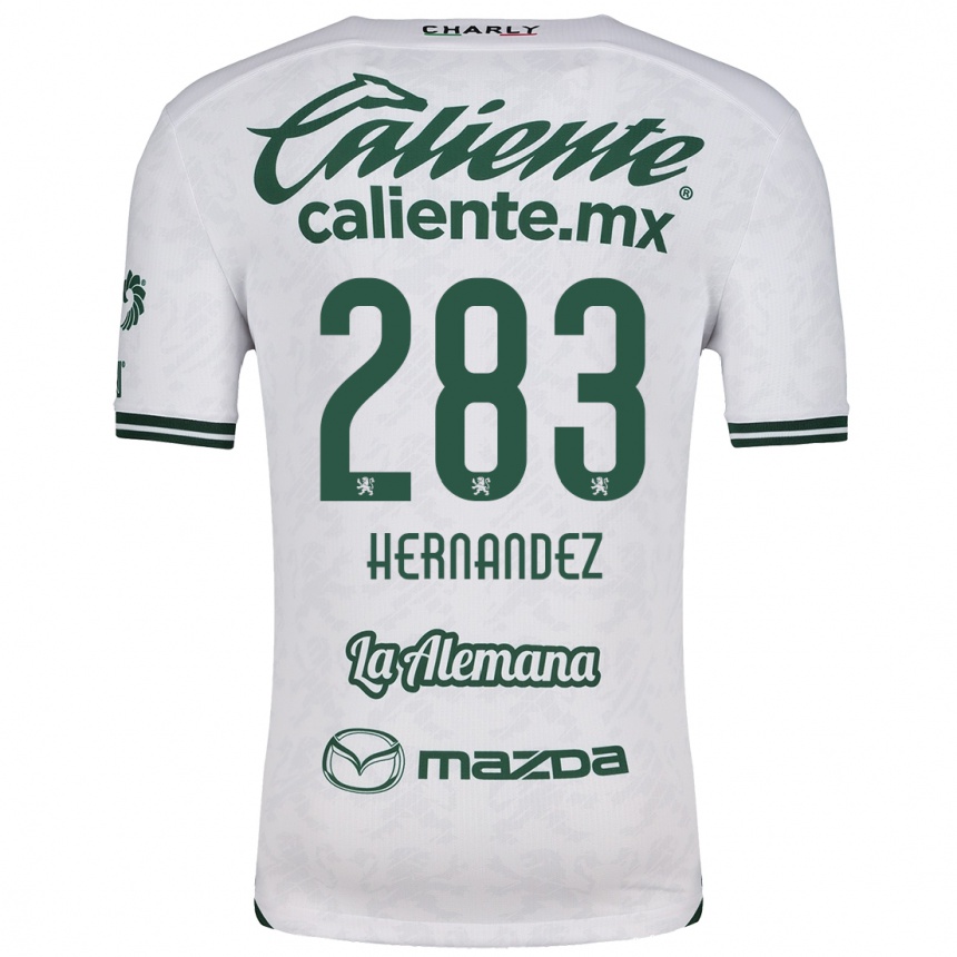 Niño Fútbol Camiseta Karin Hernández #283 Blanco Verde 2ª Equipación 2024/25 México