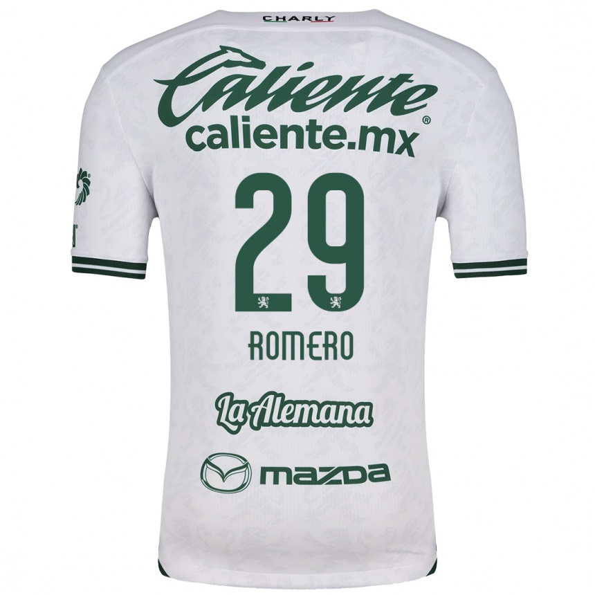 Niño Fútbol Camiseta Lucas Romero #29 Blanco Verde 2ª Equipación 2024/25 México