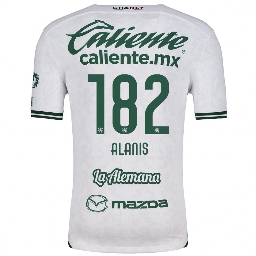 Niño Fútbol Camiseta Alejandro Alanís #182 Blanco Verde 2ª Equipación 2024/25 México