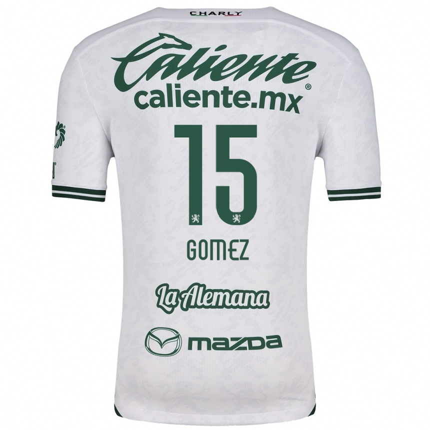 Niño Fútbol Camiseta Paulina Gómez #15 Blanco Verde 2ª Equipación 2024/25 México