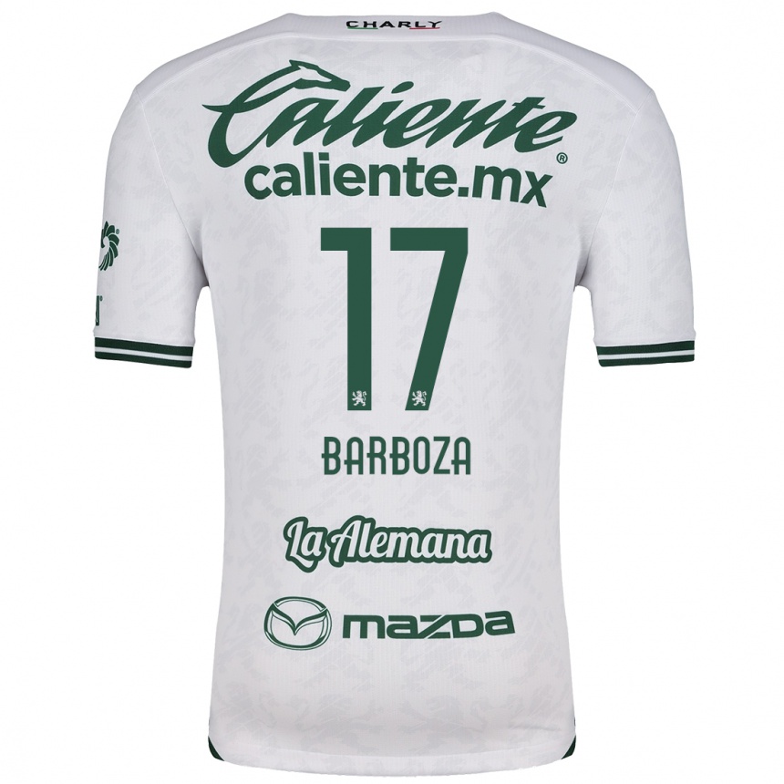 Niño Fútbol Camiseta Marypaz Barboza #17 Blanco Verde 2ª Equipación 2024/25 México