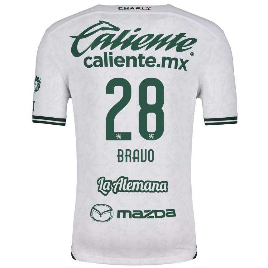 Niño Fútbol Camiseta Ruth Bravo #28 Blanco Verde 2ª Equipación 2024/25 México