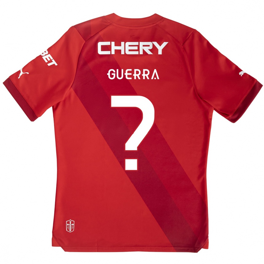 Niño Fútbol Camiseta Mateo Guerra #0 Rojo Blanco 2ª Equipación 2024/25 México