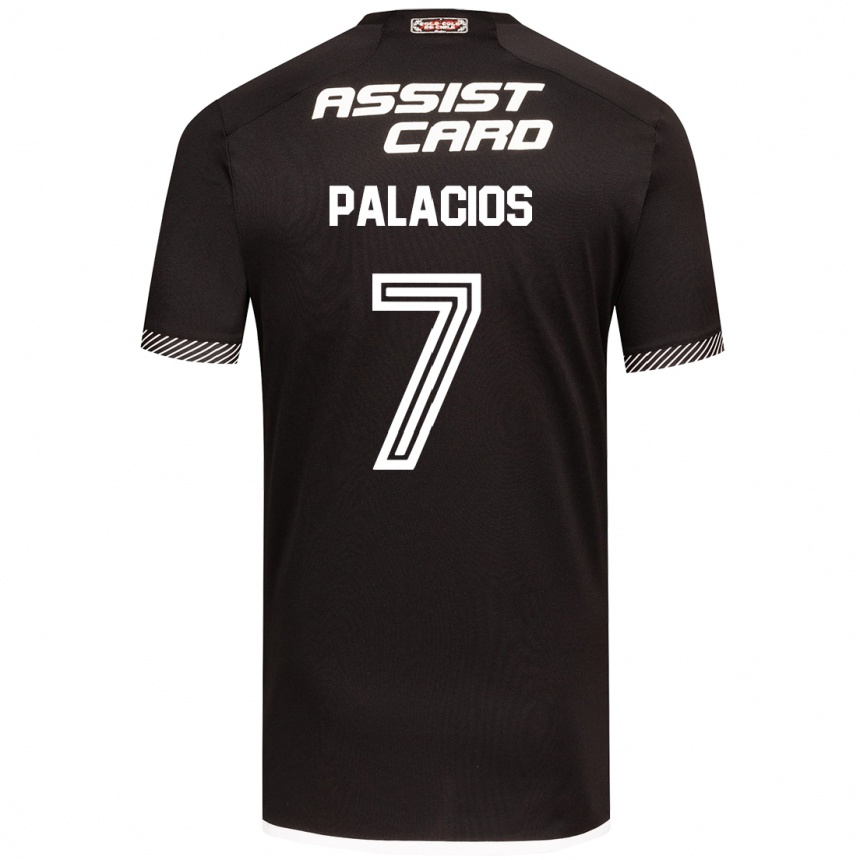 Niño Fútbol Camiseta Carlos Palacios #7 Blanco Negro 2ª Equipación 2024/25 México