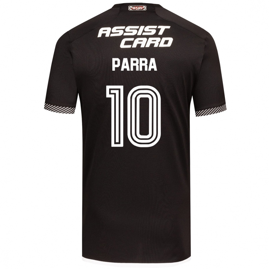 Niño Fútbol Camiseta Pablo Parra #10 Blanco Negro 2ª Equipación 2024/25 México