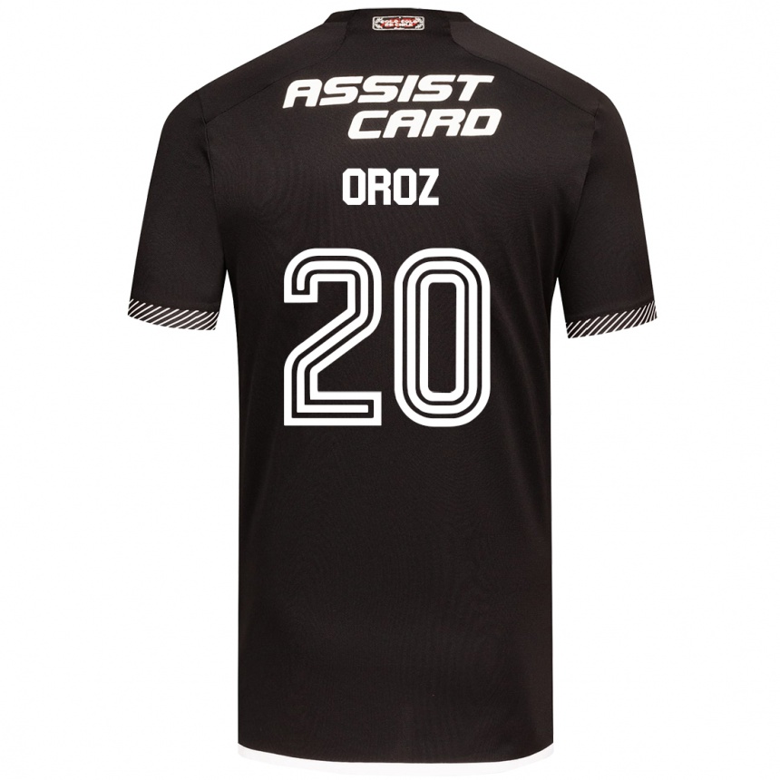 Niño Fútbol Camiseta Alexander Oroz #20 Blanco Negro 2ª Equipación 2024/25 México