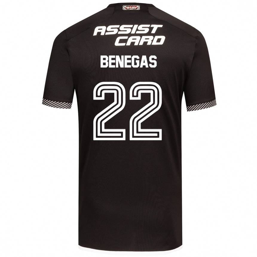 Niño Fútbol Camiseta Leandro Benegas #22 Blanco Negro 2ª Equipación 2024/25 México