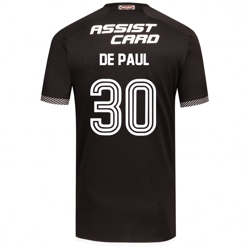 Niño Fútbol Camiseta Fernando De Paul #30 Blanco Negro 2ª Equipación 2024/25 México