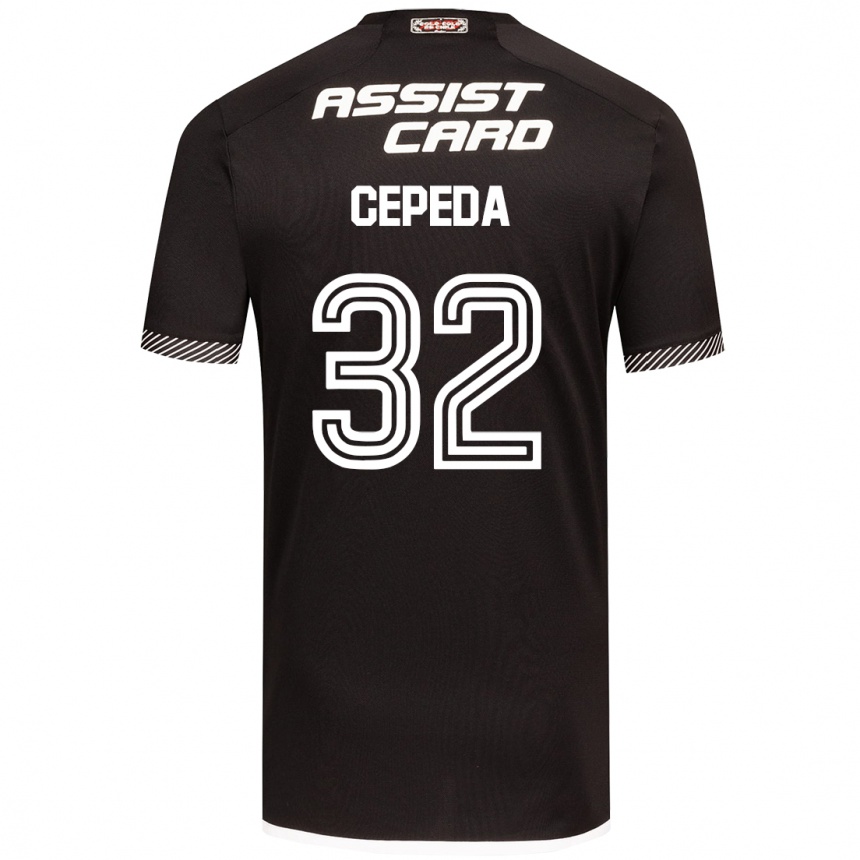 Niño Fútbol Camiseta Lucas Cepeda #32 Blanco Negro 2ª Equipación 2024/25 México