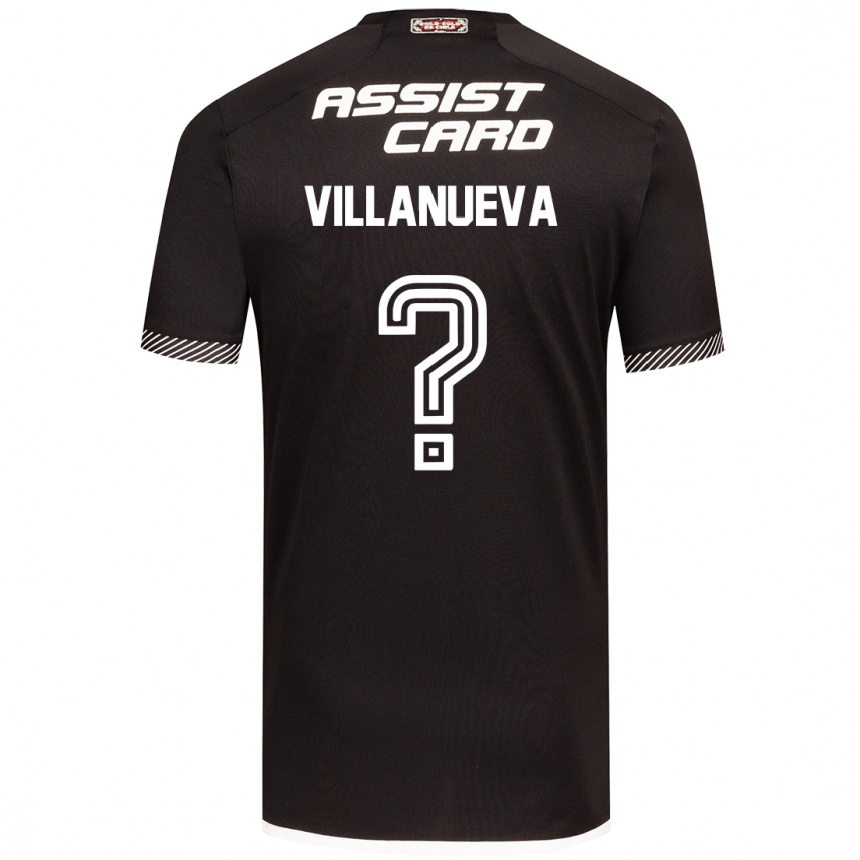 Niño Fútbol Camiseta Eduardo Villanueva #0 Blanco Negro 2ª Equipación 2024/25 México