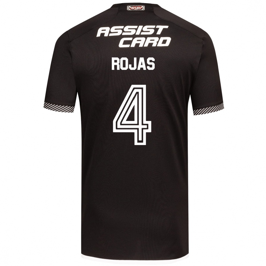 Niño Fútbol Camiseta Javier Rojas #4 Blanco Negro 2ª Equipación 2024/25 México