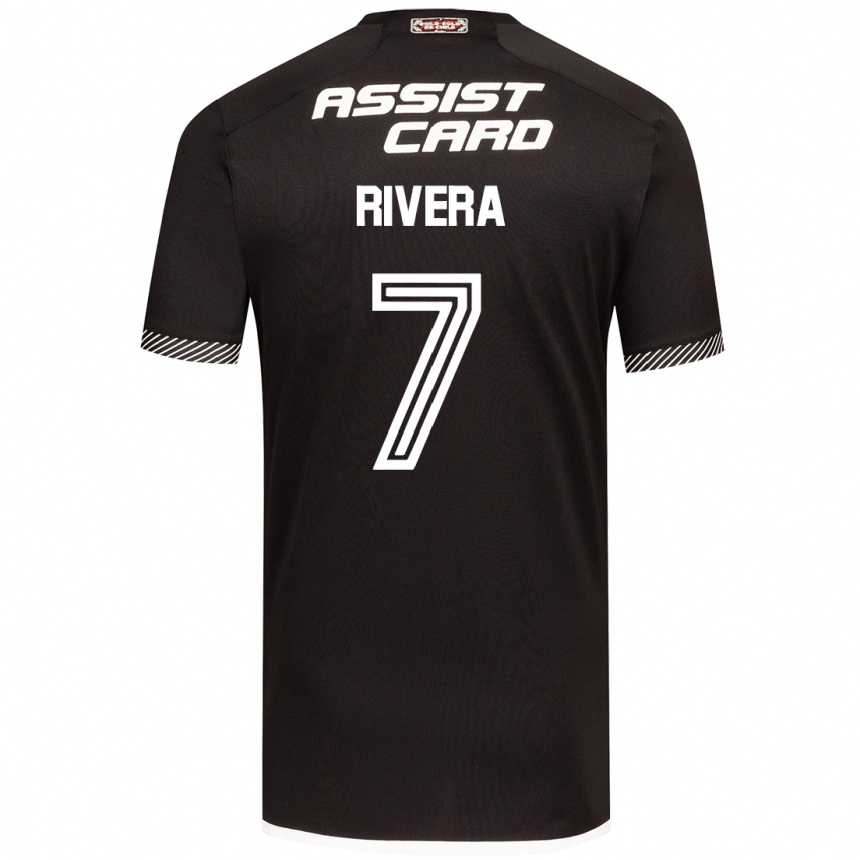 Niño Fútbol Camiseta Francisco Rivera #7 Blanco Negro 2ª Equipación 2024/25 México