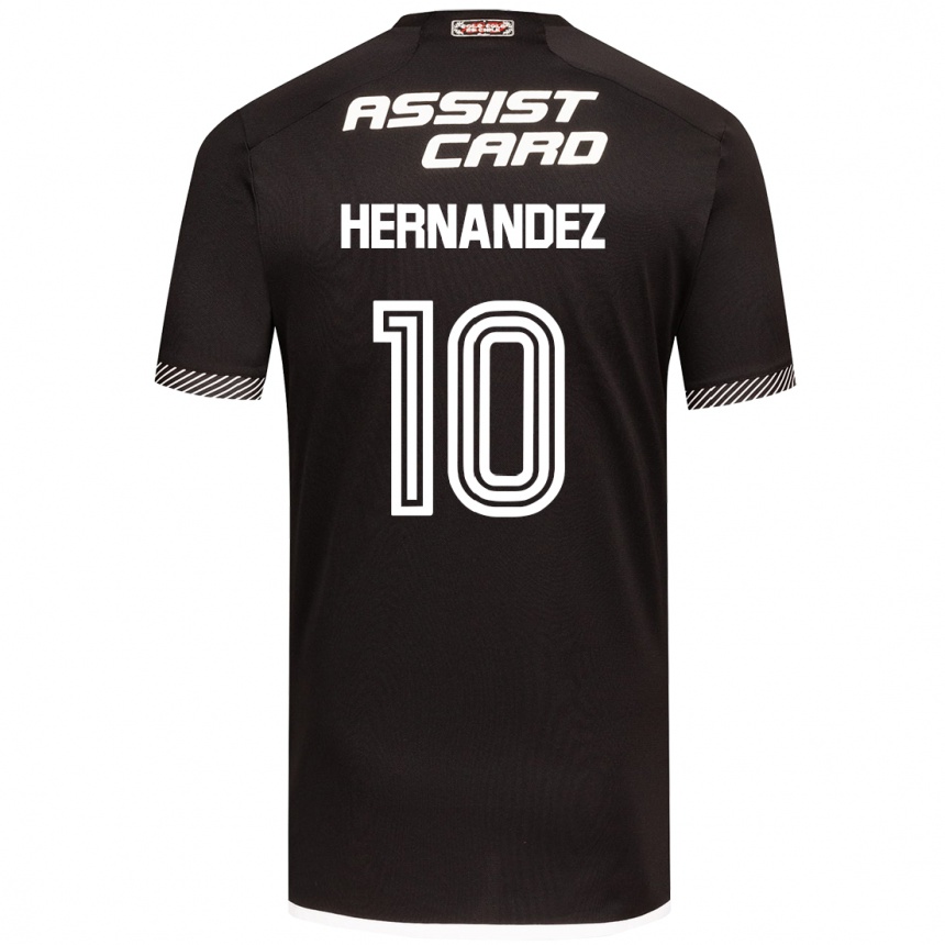 Niño Fútbol Camiseta Leandro Hernández #10 Blanco Negro 2ª Equipación 2024/25 México