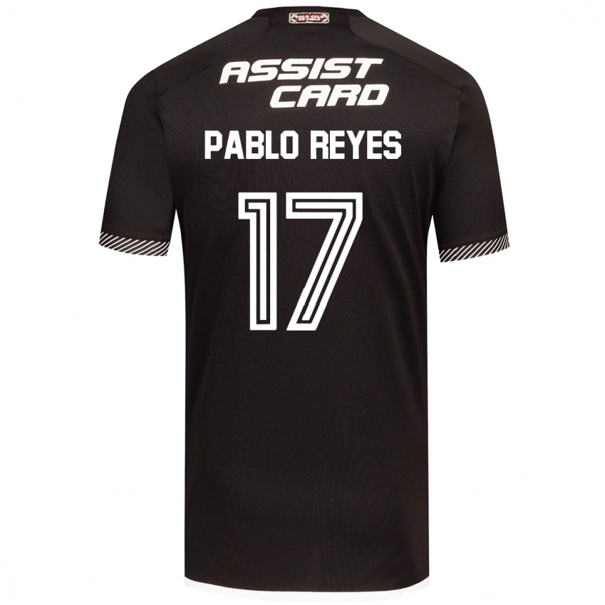 Niño Fútbol Camiseta Juan Pablo Reyes #17 Blanco Negro 2ª Equipación 2024/25 México