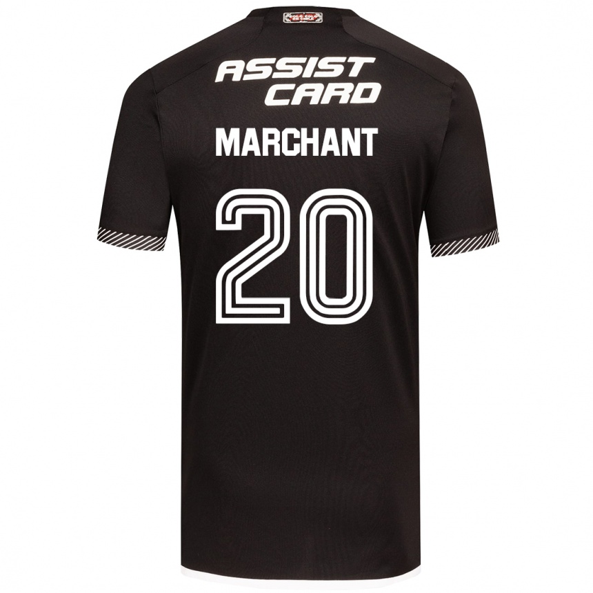 Niño Fútbol Camiseta Francisco Marchant #20 Blanco Negro 2ª Equipación 2024/25 México