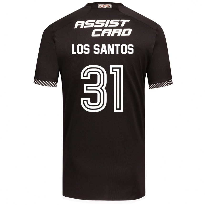 Niño Fútbol Camiseta Matías De Los Santos #31 Blanco Negro 2ª Equipación 2024/25 México