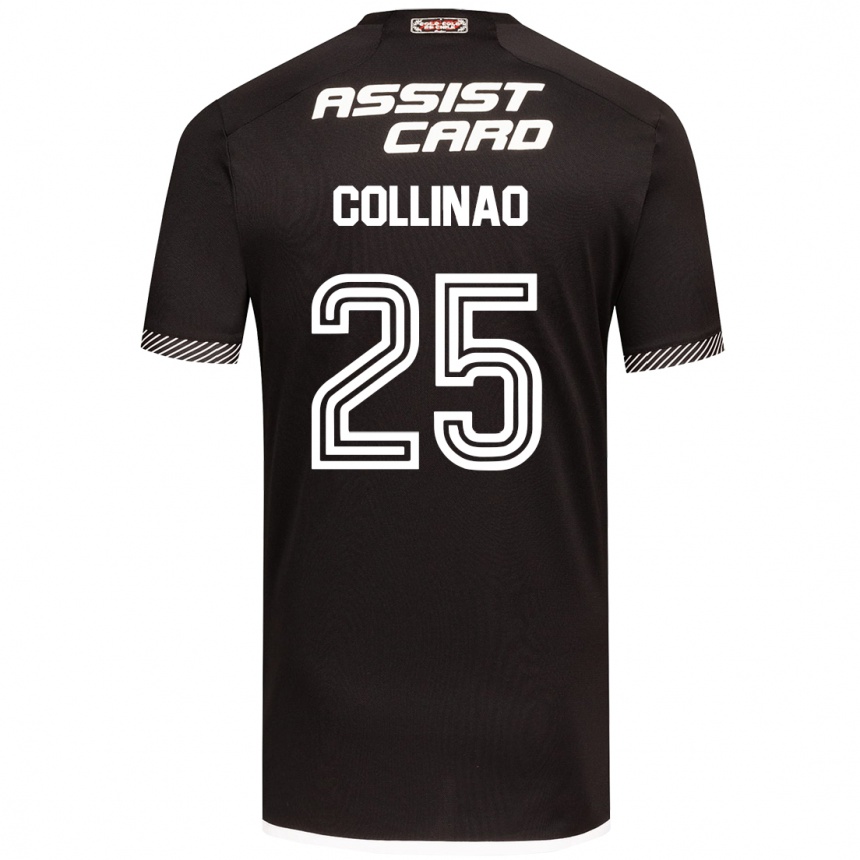 Niño Fútbol Camiseta Margarita Collinao #25 Blanco Negro 2ª Equipación 2024/25 México