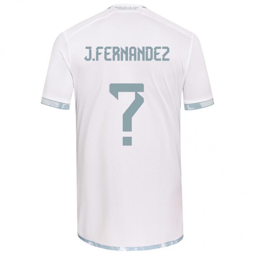 Niño Fútbol Camiseta José Matías Fernández #0 Gris Blanco 2ª Equipación 2024/25 México