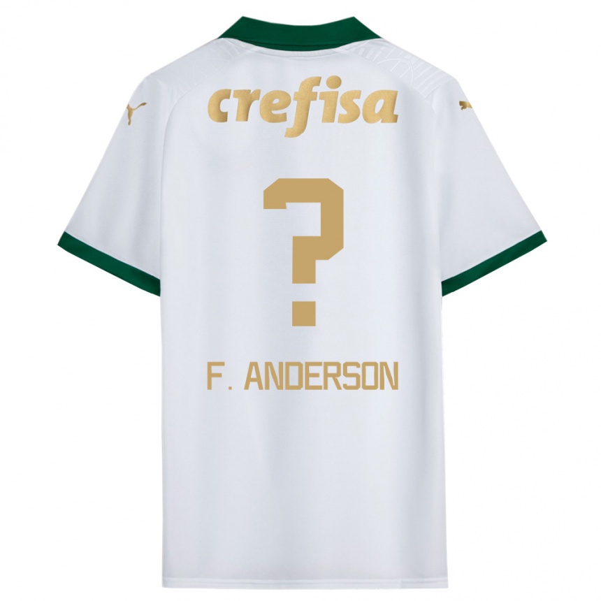 Niño Fútbol Camiseta Felipe Anderson #0 Blanco Verde 2ª Equipación 2024/25 México