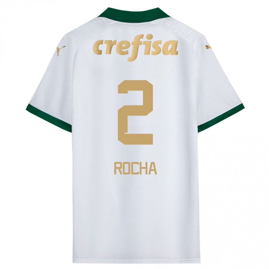 Niño Fútbol Camiseta Marcos Rocha #2 Blanco Verde 2ª Equipación 2024/25 México