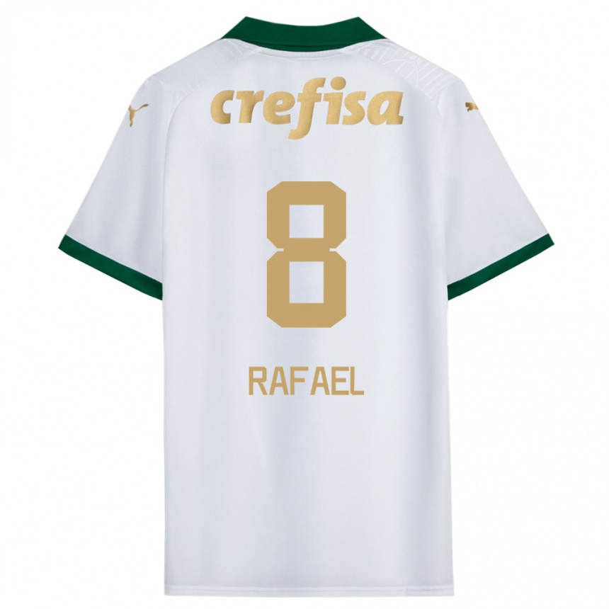 Niño Fútbol Camiseta Zé Rafael #8 Blanco Verde 2ª Equipación 2024/25 México